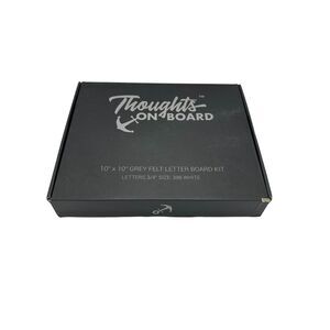 Thoughts on Board Premium‎ Grey Felt Letter Board Kit 10x10 inch